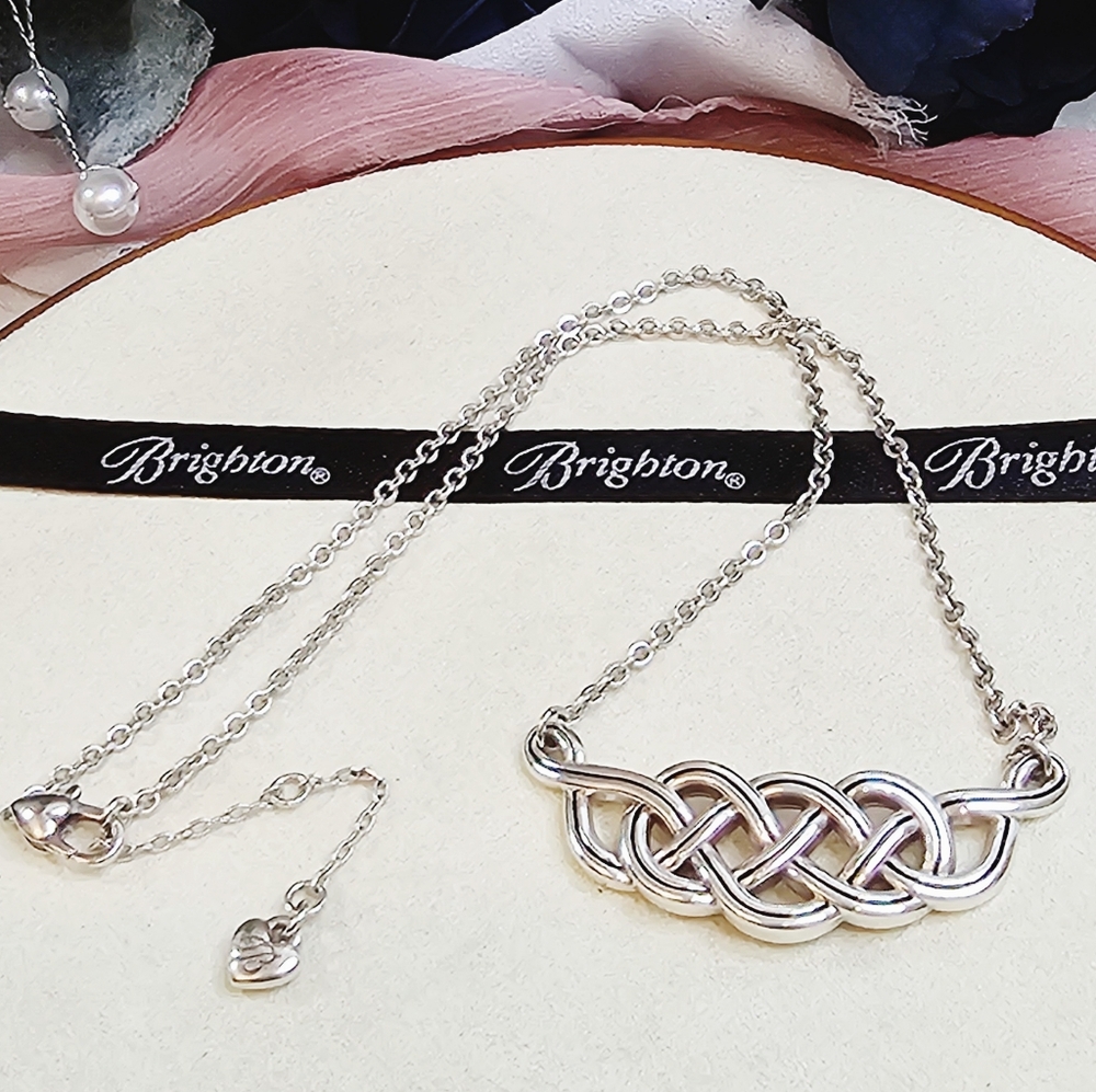 Brighton Interlock Braid Collar Bar Necklace